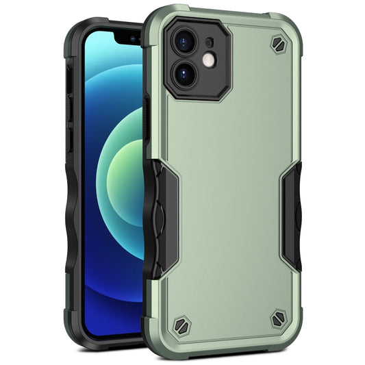 For iPhone 11 Non-slip Armor Phone Case (Green) - iPhone 11 Cases by buy2fix | Online Shopping UK | buy2fix