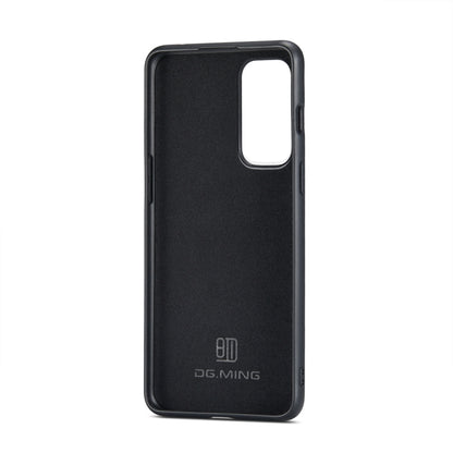 For OnePlus 9RT 5G DG.MING M2 Series 3-Fold Multi Card Bag Back Cover Leather Phone Case(Black) - OnePlus Cases by DG.MING | Online Shopping UK | buy2fix