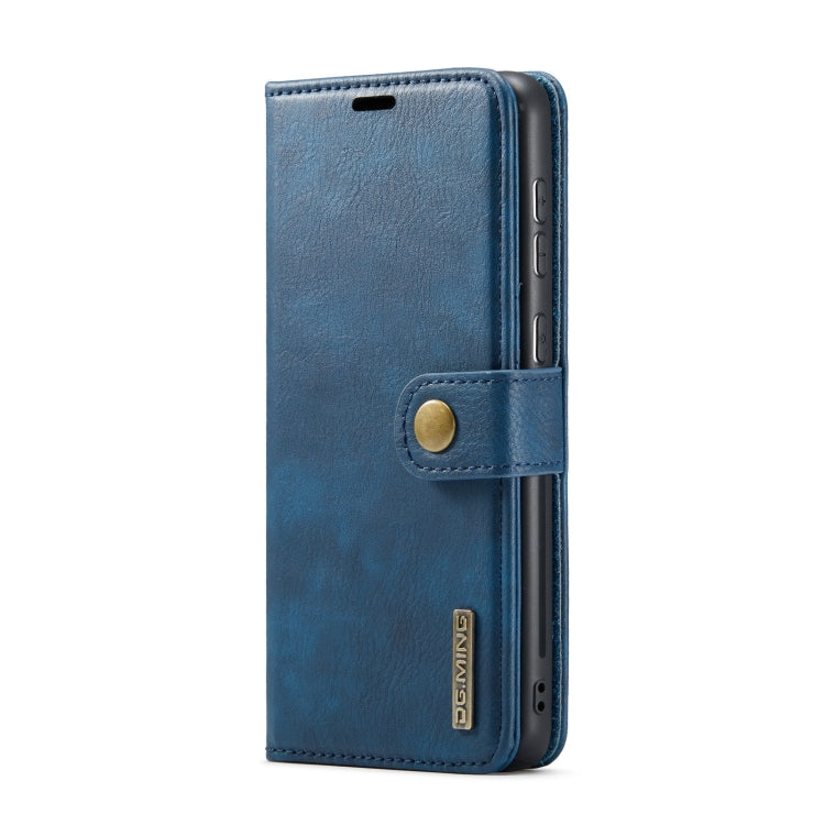 For Samsung Galaxy A33 5G DG.MING Crazy Horse Texture Detachable Magnetic Leather Phone Case(Blue) - Galaxy Phone Cases by DG.MING | Online Shopping UK | buy2fix