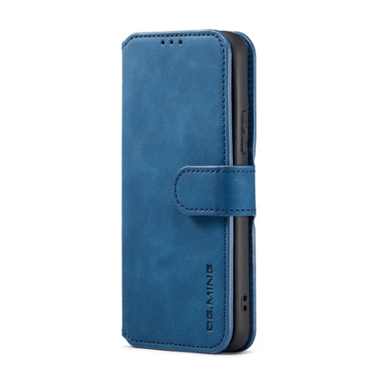 For Samsung Galaxy S22 DG.MING Retro Oil Side Horizontal Flip Leather Case with Holder & Card Slots & Wallet(Blue) - Galaxy S22 5G Cases by DG.MING | Online Shopping UK | buy2fix