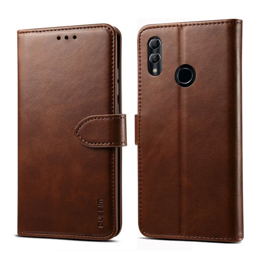 For Huawei P30 Lite GUSSIM Business Style Horizontal Flip Leather Case with Holder & Card Slots & Wallet(Brown) - Huawei Cases by GUSSIM | Online Shopping UK | buy2fix