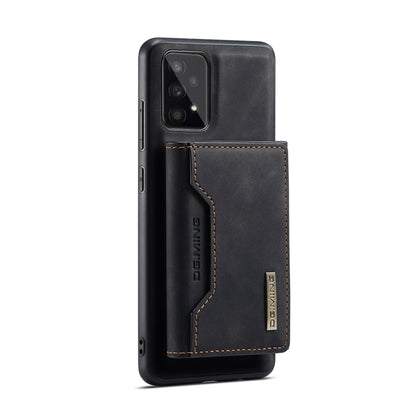 For Samsung Galaxy A53 5G DG.MING M2 Series 3-Fold Multi Card Bag Phone Case(Black) - Galaxy Phone Cases by DG.MING | Online Shopping UK | buy2fix