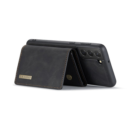 For Samsung Galaxy S22+ 5G DG.MING M1 Series 3-Fold Multi Card Wallet Phone Case(Black) - Galaxy S22+ 5G Cases by DG.MING | Online Shopping UK | buy2fix