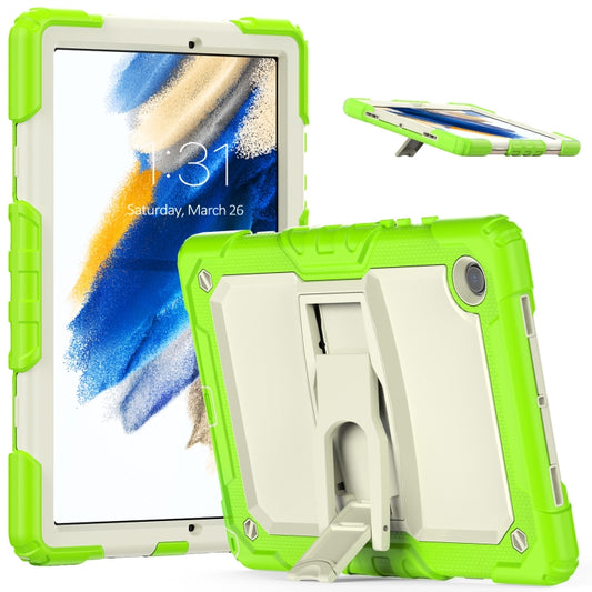 For Samsung Galaxy Tab A8 10.5 2021 Shockproof Beige Silicone + PC Tablet Protective Case(Yellow Green) - Other Galaxy Tab PC by buy2fix | Online Shopping UK | buy2fix