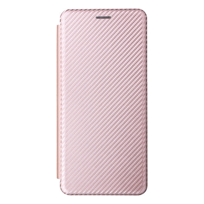 For Ulefone Note 12P Carbon Fiber Texture Horizontal Flip PU Phone Case(Pink) - Ulefone Cases by buy2fix | Online Shopping UK | buy2fix