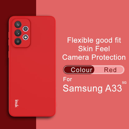 For Samsung Galaxy A33 5G IMAK UC-2 Series Colorful TPU Phone Case(Red) - Galaxy Phone Cases by imak | Online Shopping UK | buy2fix