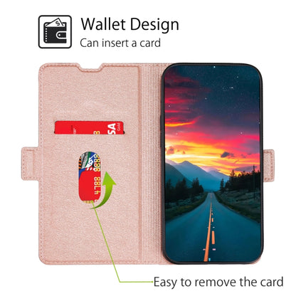 For Doogee N30 Ultra-thin Voltage Side Buckle PU + TPU Leather Phone Case(Rose Gold) - More Brand by buy2fix | Online Shopping UK | buy2fix