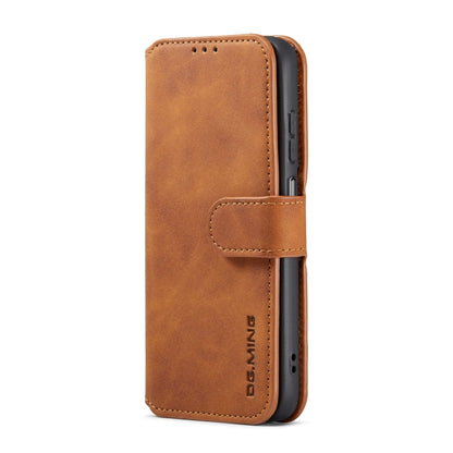 For Samsung Galaxy A13 4G DG.MING Retro Oil Edge Flip Leather Phone Case(Brown) - Galaxy Phone Cases by DG.MING | Online Shopping UK | buy2fix