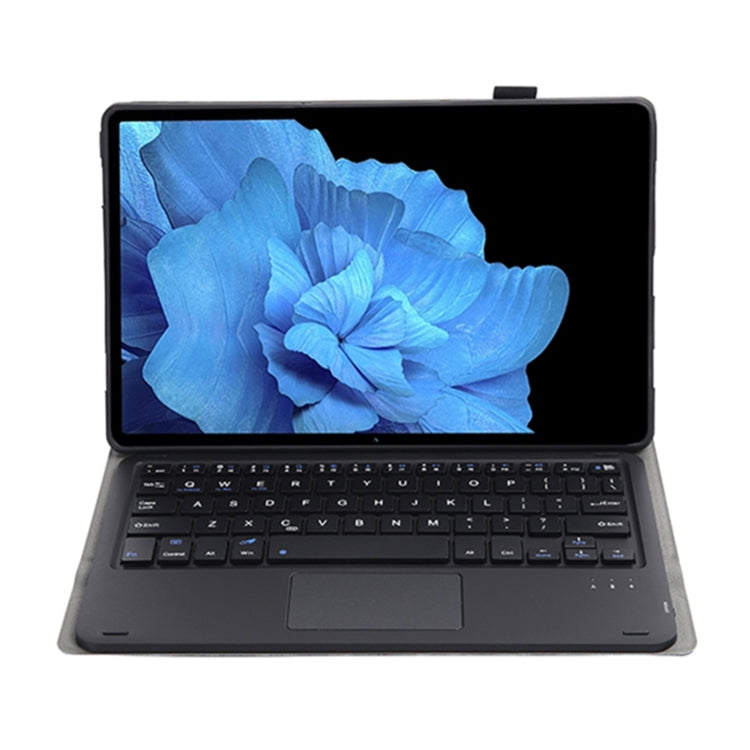 AV11-A Lambskin Texture Ultra-thin Bluetooth Keyboard Leather Case with Touch Pad For vivo Pad 11 inch(Black) - Others Keyboard by buy2fix | Online Shopping UK | buy2fix