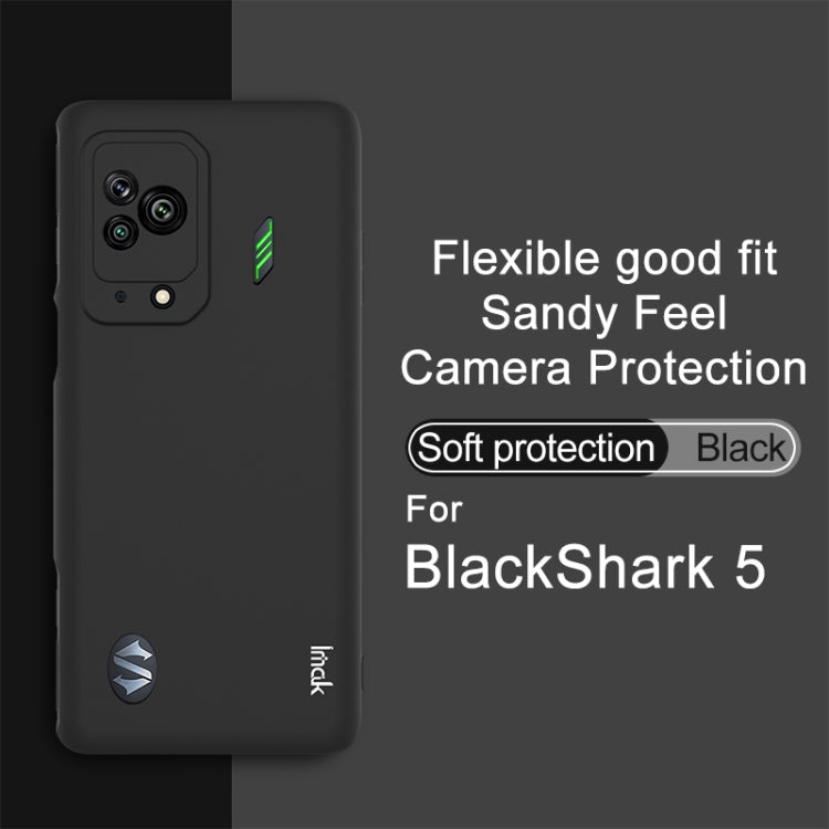 For Xiaomi Black Shark 5 IMAK UC-3 Series Shockproof Frosted TPU Phone Case(Black) - Xiaomi Cases by imak | Online Shopping UK | buy2fix