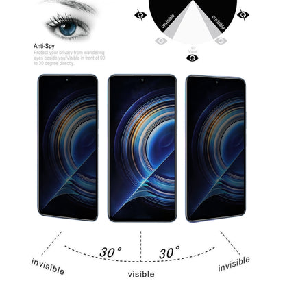 Full Cover Anti-peeping Tempered Glass Film For Xiaomi Redmi K50/K50 Pro/K50 Gaming/Redmi K60/K60 Ultra -  by buy2fix | Online Shopping UK | buy2fix