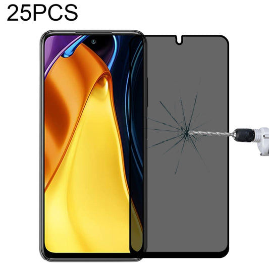 25 PCS Full Cover Anti-peeping Tempered Glass Film For Xiaomi Poco M3 Pro -  by buy2fix | Online Shopping UK | buy2fix