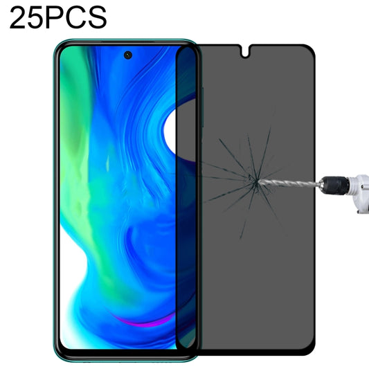 25 PCS Full Cover Anti-peeping Tempered Glass Film For Xiaomi Poco M2 Pro -  by buy2fix | Online Shopping UK | buy2fix