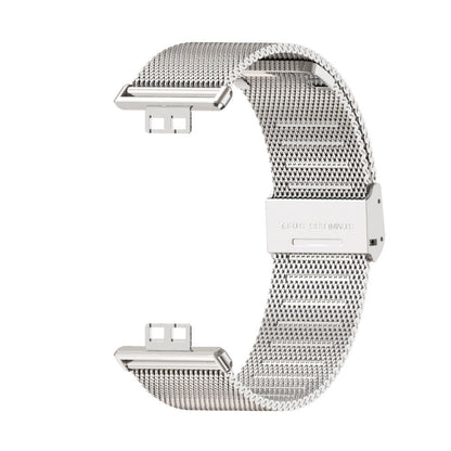 For Huawei Watch Fit Mijobs Milan Buckle Stainless Steel Watch Band(Silver) - Watch Bands by MIJOBS | Online Shopping UK | buy2fix