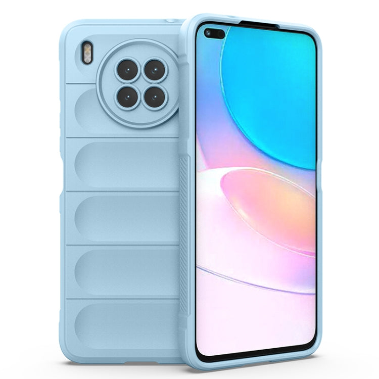 For Huawei Nova 8i Magic Shield TPU + Flannel Phone Case(Light Blue) - Huawei Cases by buy2fix | Online Shopping UK | buy2fix