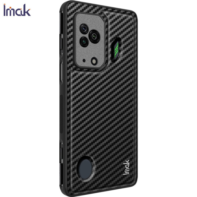 For Xiaomi Black Shark 5 IMAK LX-6 Series Carbon Fiber Pattern Shockproof Phone Case(Black) - Xiaomi Cases by imak | Online Shopping UK | buy2fix