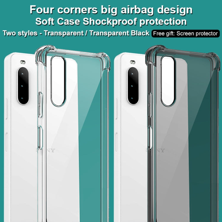For Sony Xperia 10 IV imak All-inclusive Shockproof Airbag TPU Case with Screen Protector(Transparent) - Sony Cases by imak | Online Shopping UK | buy2fix