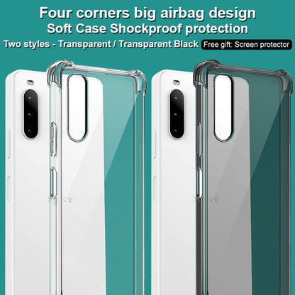 For Sony Xperia 10 IV imak All-inclusive Shockproof Airbag TPU Case with Screen Protector(Transparent) - Sony Cases by imak | Online Shopping UK | buy2fix