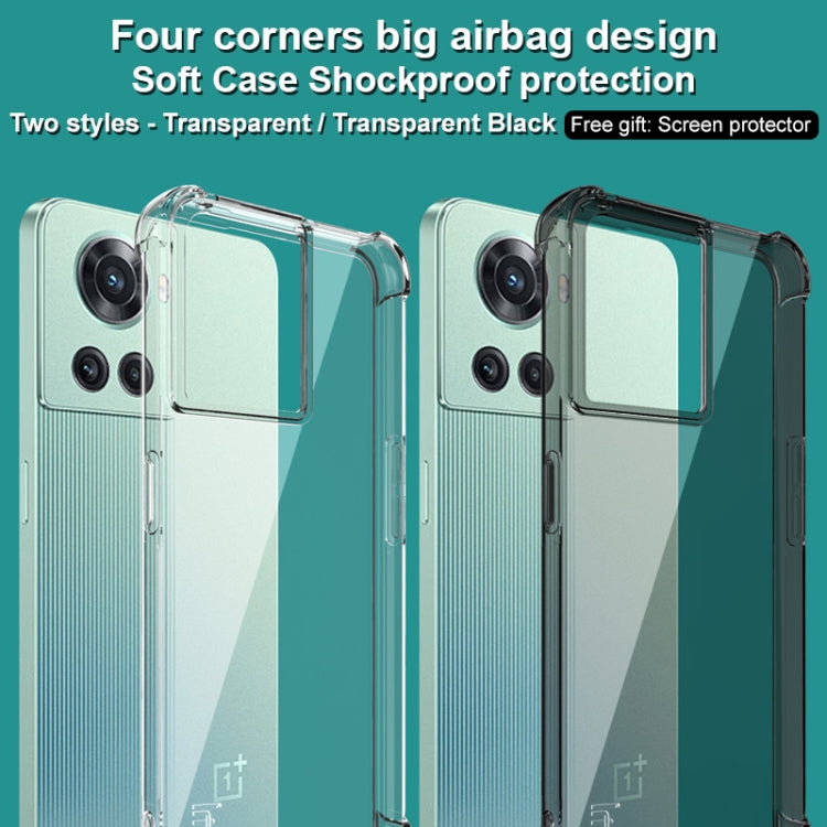 For OnePlus Ace 5G/10R 5G imak All-inclusive Shockproof Airbag TPU Case with Screen Protector(Transparent) - OnePlus Cases by imak | Online Shopping UK | buy2fix