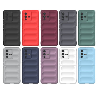 For vivo S12 Pro Magic Shield TPU + Flannel Phone Case(White) - vivo Cases by buy2fix | Online Shopping UK | buy2fix