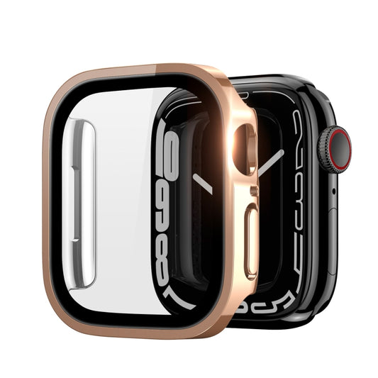 DUX DUCIS Electroplated PC Watch Case For Apple Watch Series 9 / 8 / 7 45mm(Rose Gold) - Watch Cases by DUX DUCIS | Online Shopping UK | buy2fix