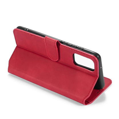 For Galaxy S20+ DG.MING Retro Oil Side Horizontal Flip Case with Holder & Card Slots & Wallet(Red) - Galaxy Phone Cases by DG.MING | Online Shopping UK | buy2fix