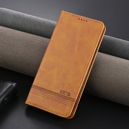 For vivo X100 Ultra AZNS Magnetic Calf Texture Leather Phone Case(Light Brown) - vivo Cases by AZNS | Online Shopping UK | buy2fix