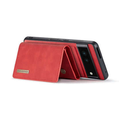 For Google Pixel 7 5G DG.MING M1 Series 3-Fold Multi Card Wallet + Magnetic Phone Case(Red) - Google Cases by DG.MING | Online Shopping UK | buy2fix