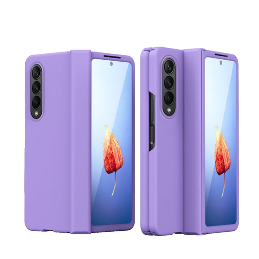 For Samsung Galaxy Z Fold4 Full Body Hinge Phone Case(Purple) - Galaxy Phone Cases by buy2fix | Online Shopping UK | buy2fix