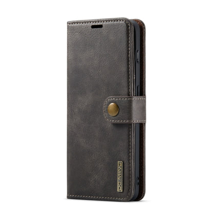 For OnePlus 10 Pro DG.MING Crazy Horse Texture Detachable Magnetic Leather Phone Case(Grey) - OnePlus Cases by DG.MING | Online Shopping UK | buy2fix