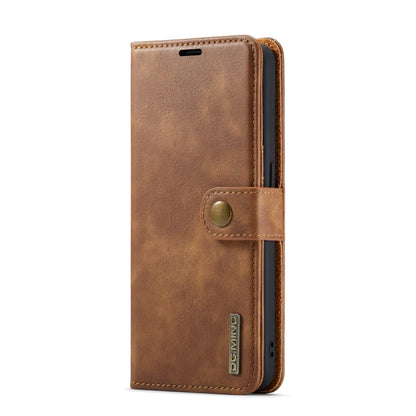 For OnePlus Nord N20 5G DG.MING Crazy Horse Texture Detachable Magnetic Leather Phone Case(Brown) - OnePlus Cases by DG.MING | Online Shopping UK | buy2fix