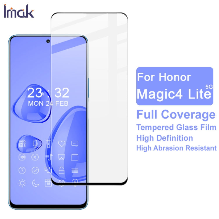 For Honor Magic4 Lite 5G IMAK 9H Surface Hardness Full Screen Tempered Glass Film Pro+ Series - Honor Tempered Glass by imak | Online Shopping UK | buy2fix