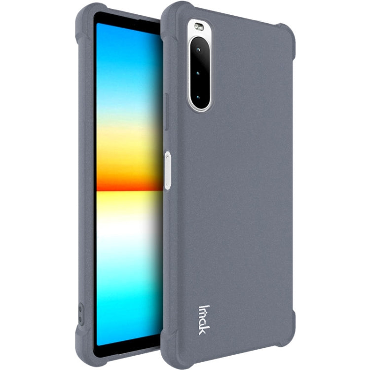 For Sony Xperia 10 IV IMAK All-inclusive Shockproof Airbag TPU Case with Screen Protector (Matte Grey) - Sony Cases by imak | Online Shopping UK | buy2fix