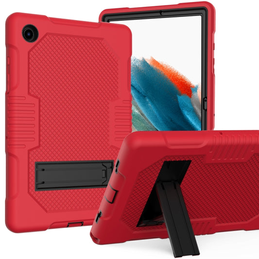 For Samsung Galaxy Tab A8 10.5 2021 X200 Contrast Color Robot Shockproof Silicone + PC Tablet Case(Red Black) - Other Galaxy Tab PC by buy2fix | Online Shopping UK | buy2fix