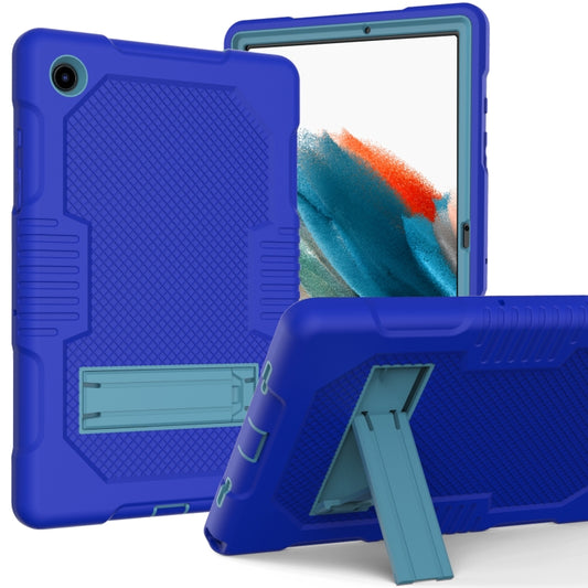 For Samsung Galaxy Tab A8 10.5 2021 X200 Contrast Color Robot Shockproof Silicone + PC Tablet Case(Sapphire Blue) - Other Galaxy Tab PC by buy2fix | Online Shopping UK | buy2fix