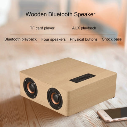 Q5 Home Computer TV Wooden Wireless Bluetooth Speaker(Black Walnut) - Desktop Speaker by buy2fix | Online Shopping UK | buy2fix