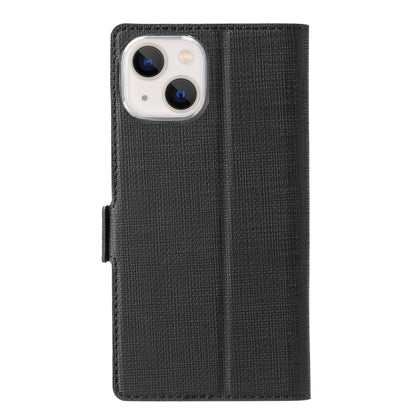 For iPhone 13 mini ViLi K Series Dual-side Buckle Magsafe Leather Phone Case (Black) - iPhone 13 mini Cases by ViLi | Online Shopping UK | buy2fix