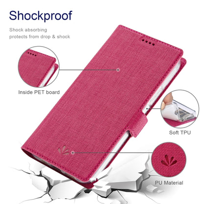 For iPhone 13 Pro ViLi K Series Dual-side Buckle Magsafe Leather Phone Case (Rose Red) - iPhone 13 Pro Cases by ViLi | Online Shopping UK | buy2fix
