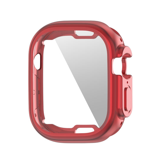 PET Film TPU Watch Case For Apple Watch Ultra 49mm / Ultra 2 49mm(Red) - Watch Cases by buy2fix | Online Shopping UK | buy2fix