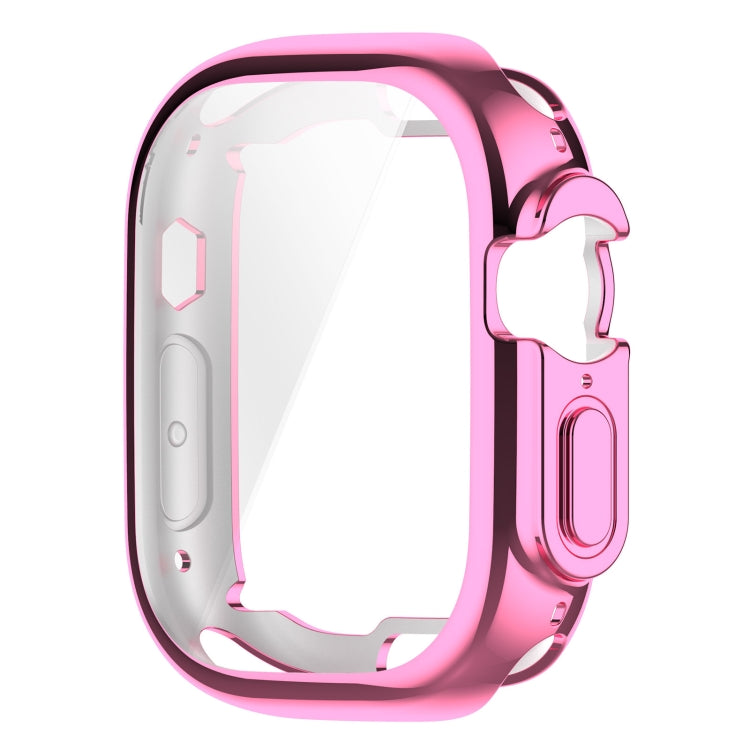 TPU All-inclusive Electroplating Protective Case For Apple Watch Ultra 49mm / Apple Watch Ultra 2 49mm(Pink) - Watch Cases by buy2fix | Online Shopping UK | buy2fix