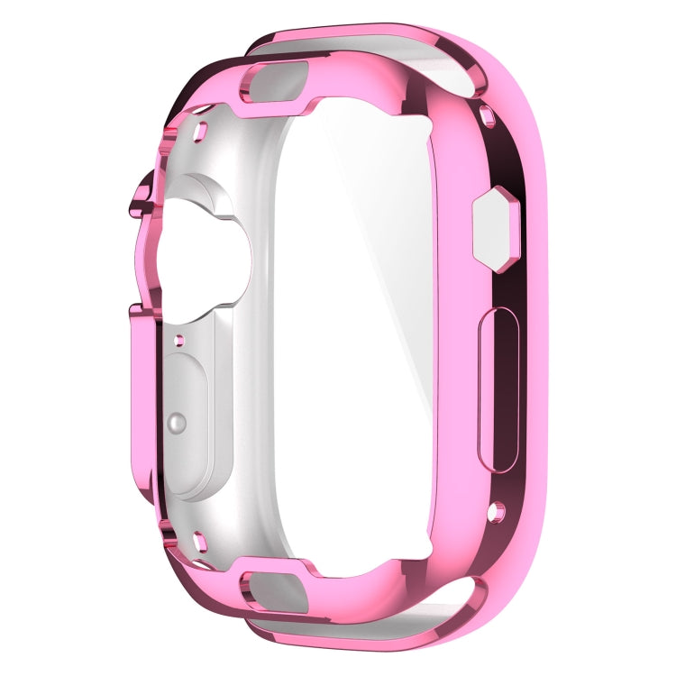 TPU All-inclusive Electroplating Protective Case For Apple Watch Ultra 49mm / Apple Watch Ultra 2 49mm(Pink) - Watch Cases by buy2fix | Online Shopping UK | buy2fix