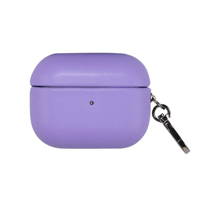 For Apple AirPods 3 PU Leather Wireless Bluetooth Earphone Protective Case(Purple) - For AirPods 3 by buy2fix | Online Shopping UK | buy2fix