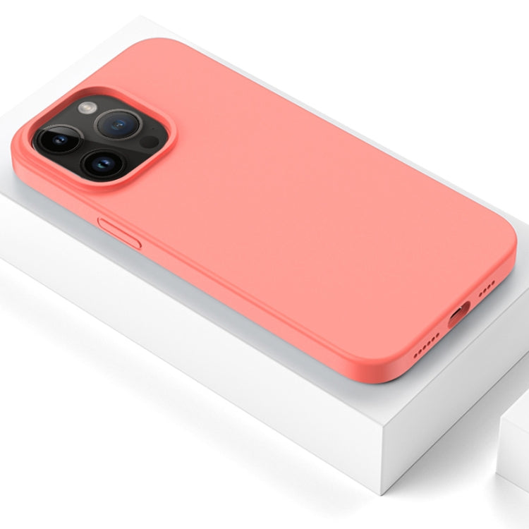 For iPhone 14 Pro Mutural Karen Series Liquid Silicone Magsafe Phone Case(Grapefruit Pink) - iPhone 14 Pro Cases by Mutural | Online Shopping UK | buy2fix