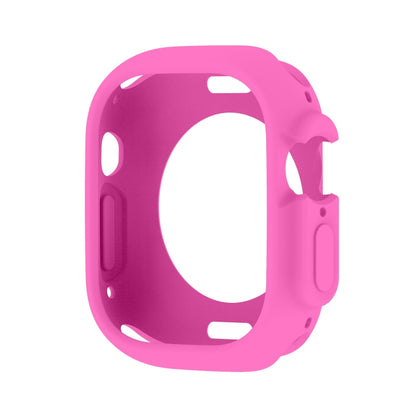 For Apple Watch Ultra 49mm Candy TPU Protective Case(Pink) - Watch Cases by buy2fix | Online Shopping UK | buy2fix