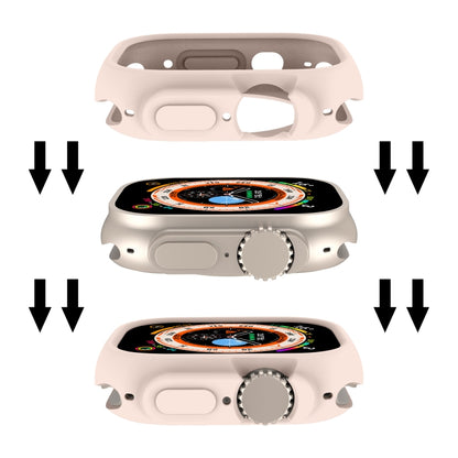 For Apple Watch Ultra 49mm Candy TPU Protective Case(Light Pink) - Watch Cases by buy2fix | Online Shopping UK | buy2fix