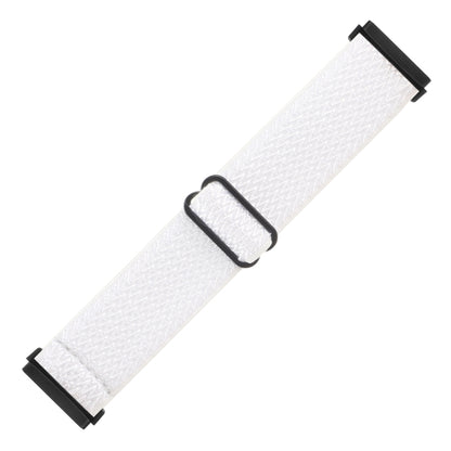 For Fitbit Versa 4 / Sense 2 Universal Wave Nylon Watch Band(White) - Watch Bands by buy2fix | Online Shopping UK | buy2fix