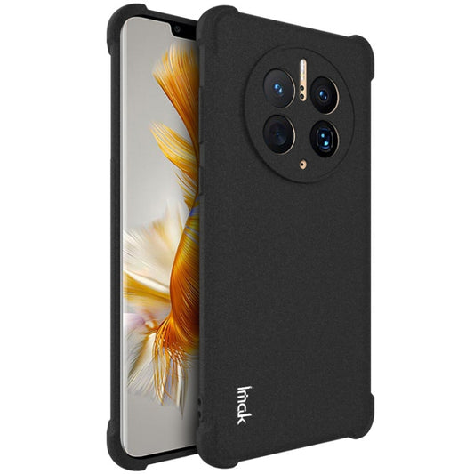 For Huawei Mate 50 Pro imak All-inclusive Shockproof Airbag TPU Case(Matte Black) - Huawei Cases by imak | Online Shopping UK | buy2fix