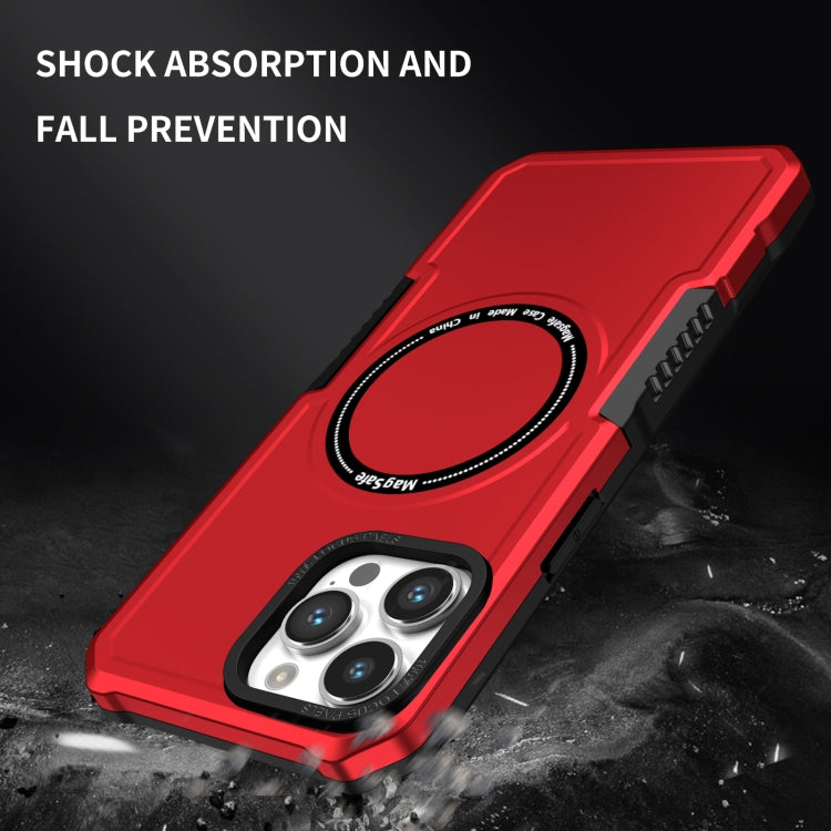 For iPhone 12 Pro MagSafe Shockproof Armor Phone Case(Red) - iPhone 12 / 12 Pro Cases by buy2fix | Online Shopping UK | buy2fix