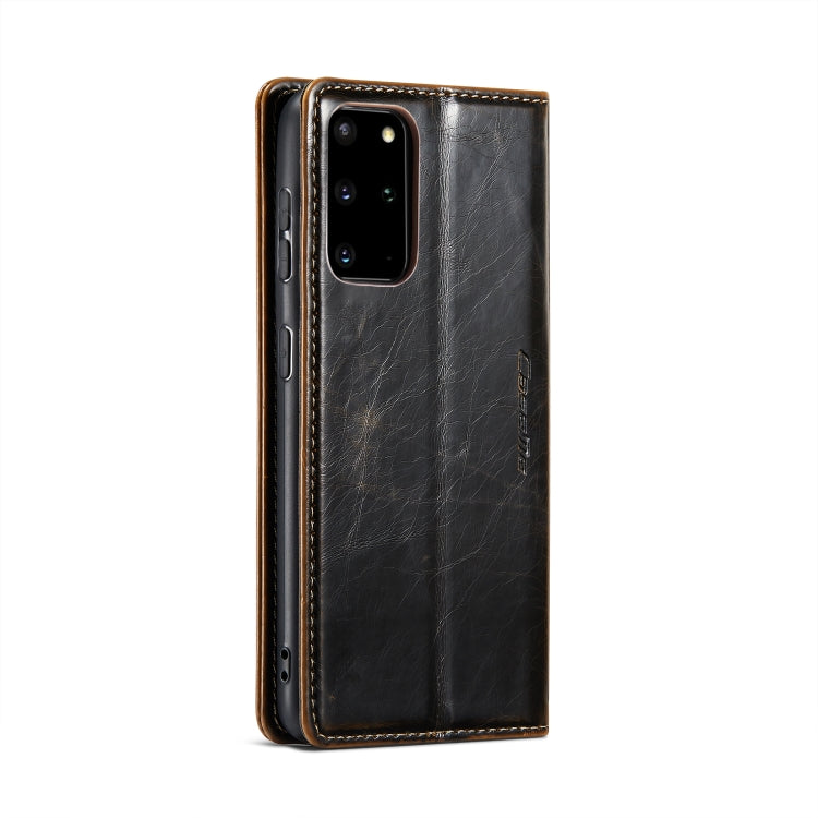 For Samsung Galaxy S20+ CaseMe 003 Crazy Horse Texture Leather Phone Case(Coffee) - Galaxy Phone Cases by CaseMe | Online Shopping UK | buy2fix