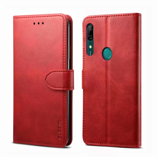 For Huawei P Smart Z GUSSIM Business Style Horizontal Flip Leather Case with Holder & Card Slots & Wallet(Red) - Huawei Cases by GUSSIM | Online Shopping UK | buy2fix